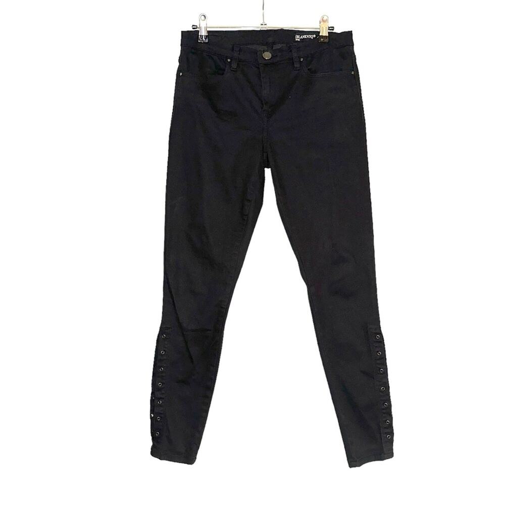 Blank NYC Side Studded Black Skinny Jeans 28